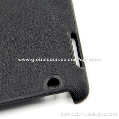 Leather Hard Shell Protective Cases for iPad 2, 3, with Textured Pattern Inside